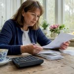 UK homeowner reviewing bathroom renovation finance documents