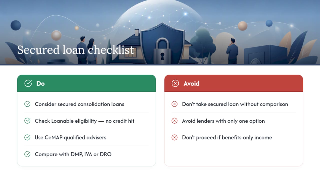 If you're a homeowner, explore secured consolidation loans with Loanable — overview diagram