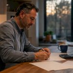 Homeowner signing mortgage paperwork